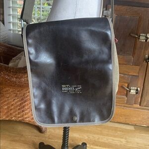 DIESEL CANVAS BAG CROSSBODY FLAP